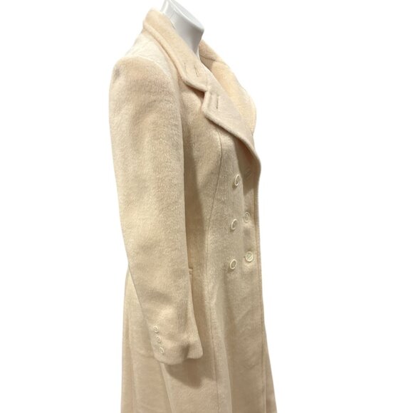 Forstmann Fabrics Cream Wool Coat - Picture 2 of 5